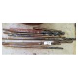 Lot of 7 drill bits and 1 reamer
