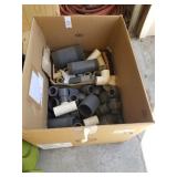 Box of assorted plastic fittings