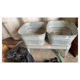 Double galvanized deep sinks