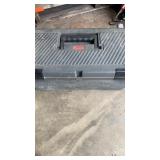 Rubbermaid plastic large toolbox with contents