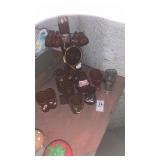 Japan lot set of shot glasses with Mexican