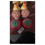 4 sets of assorted salt and pepper shakers