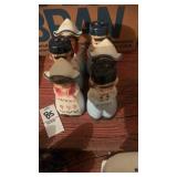 6 assorted spice shakers Dutch girls and boys