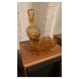 Grape decanter with 6 glasses