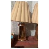 2 MCM matching lamps with shades on , have