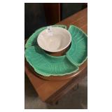 Green lazy Suzan platter