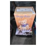 Honey bear cookie jar and Mikasa glass bowl