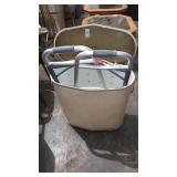 Metal cloths hamper and walker