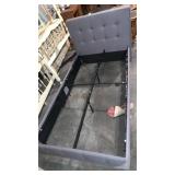 Plush single bed frame