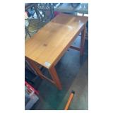 Oak table 32 inches x 17 inches