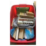 Tub lot of books