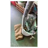 Plastic garbage can with screen, weed barrier and