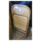 2 folding  metal chairs