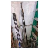 Digging bar, broom,scraper