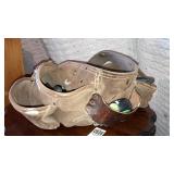 Leather tool belt & contents