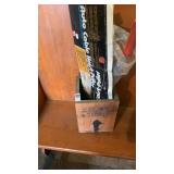 Wooden box and come-a-long