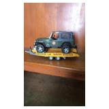 Bruder car hauler with Jeep
