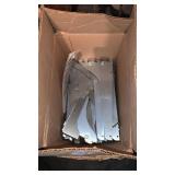 Box lot of metal shelf brackets