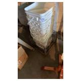 Lot of buckets and metal milk crate