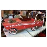 Fire engine pedal truck car