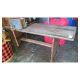 Small wooden bench