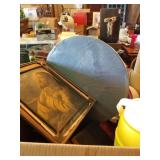 Box lot of misc items including yellow thermos,