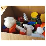 Box lot of cleaning supplies