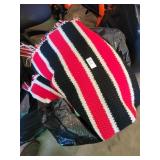 Large bag of Afghan and blankets