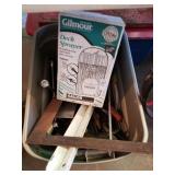 Tub lot of deck sprayer, square, 4 way wrench and