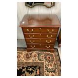 Harden 4 drawer end table with glass top