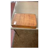 Wooden document box 13 1/2 inches x 9 1/2 inches