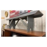 6 foot mortised wooden bench