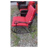 Outdoor metal rocking chair