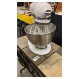White Kitchen-Aid mixer