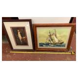 Two framed paintings