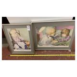 Pair of framed prints