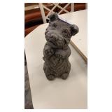 Heavy dog statue 11 inches tall