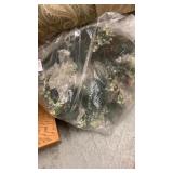 Christmas wreath in bag