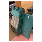 Card table and 4 folding chairs