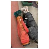 2 sets of vintage golf clubs