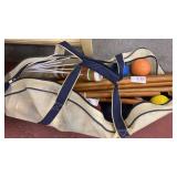 Croquet set in a bag