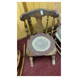 3 Vintage wooden chairs