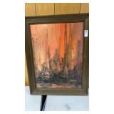 Garcia acrylic on canvas signed 29 inches x 22