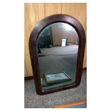 Arch top antique mirror 25"x16"