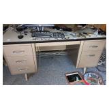 6-drawer metal desk 60"x30"