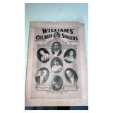 Williams Colored Singers octette music booklet