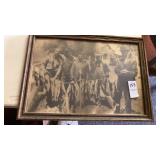 1923 Fishing friends photo Wausau Wisc 15"x11"