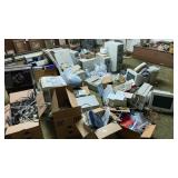 Huge lot computer related printers cables in