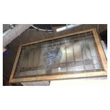 Stained glass window 52 inches x 27 inches