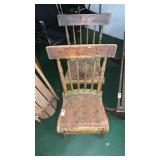 Pair of vintage wooden chairs